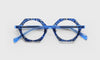 [59 - Blue Pattern Front with Blue Crystal Temples]