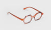 [76 - Orange Pattern Front with Orange Crystal Temples]