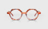 [76 - Orange Pattern Front with Orange Crystal Temples]