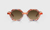 [76 - Orange Pattern Front with Orange Crystal Temples]