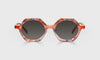 [76 - Orange Pattern Front with Orange Crystal Temples]