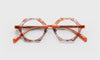 [76 - Orange Pattern Front with Orange Crystal Temples]