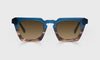 [50 - Blue to Tortoise Fade Front with Blue Crystal Temples]