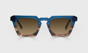 50 - Blue to Tortoise Fade Front with Blue Crystal Temples