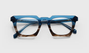 50 - Blue to Tortoise Fade Front with Blue Crystal Temples