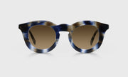 84 - Blue & Brown Pattern Front and Temples