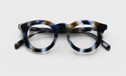 84 - Blue & Brown Pattern Front and Temples