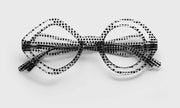 00 - Black-Dotted Crystal Front and Temples Disrupted by Clear Shapes