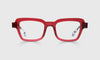 [45 - Magenta Crystal Front and Black-White Spotted Temples]