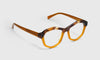 [77 - Amber Tortoise with Gold Front and Gold Temples]