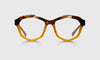 [77 - Amber Tortoise with Gold Front and Gold Temples]