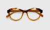 [77 - Amber Tortoise with Gold Front and Gold Temples]