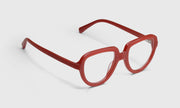 76 - Matte Red-Orange Front and Temples