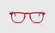 01 - Matte Red Front and Metal Temples