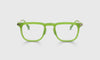 [17 - Matte Green Apple Front and Metal Temples]