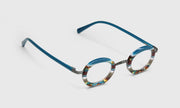 10 - Teal Multi-Stripe Front and Solid Teal Temples