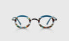 [10 - Teal Multi-Stripe Front and Solid Teal Temples]