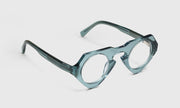 74 - Grey-Teal Crystal Front and Temples