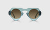 [74 - Grey-Teal Crystal Front and Temples]