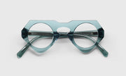 74 - Grey-Teal Crystal Front and Temples