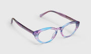 15 - Aqua and Purple Crystal Front and Temples