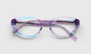 15 - Aqua and Purple Crystal Front and Temples