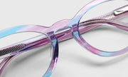 15 - Aqua and Purple Crystal Front and Temples