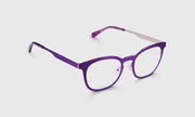 15 - Satin Matte Plum Metal Front and Temples