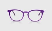 15 - Satin Matte Plum Metal Front and Temples