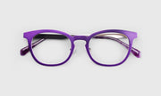 15 - Satin Matte Plum Metal Front and Temples