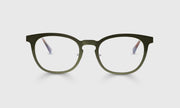 17 - Satin Matte Olive Metal Front and Temples