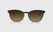 17 - Satin Matte Olive Metal Front and Temples