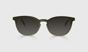 17 - Satin Matte Olive Metal Front and Temples