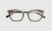 17 - Satin Matte Olive Metal Front and Temples