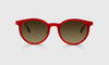 [01 - Satin Matte Ruby Red Metal Front and Temples]