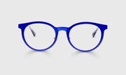 10 - Satin Matte Royal Blue Metal Front and Temples