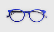 10 - Satin Matte Royal Blue Metal Front and Temples