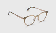 45 - Satin Matte Gold Metal Front and Temples