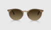 [45 - Satin Matte Gold Metal Front and Temples]