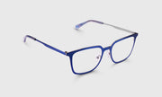 10 - Satin Matte Royal Blue Metal Front and Temples