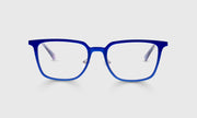 10 - Satin Matte Royal Blue Metal Front and Temples