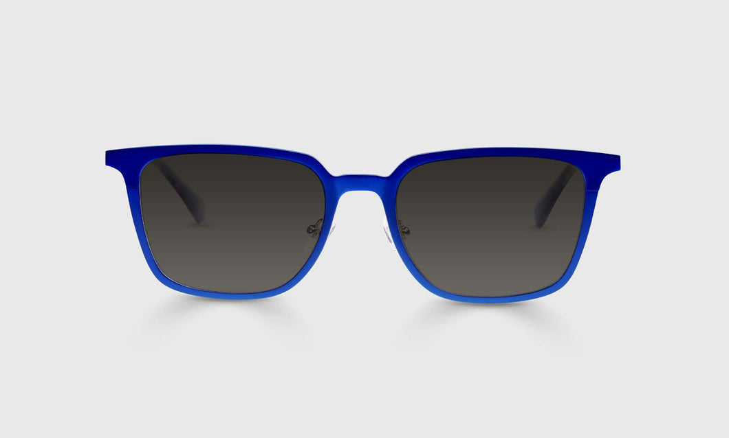 [10 - Satin Matte Royal Blue Metal Front and Temples]