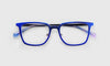 [10 - Satin Matte Royal Blue Metal Front and Temples]