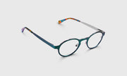 17 - Satin Matte Pine Green Metal Front and Temples