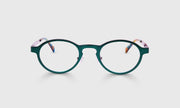 17 - Satin Matte Pine Green Metal Front and Temples