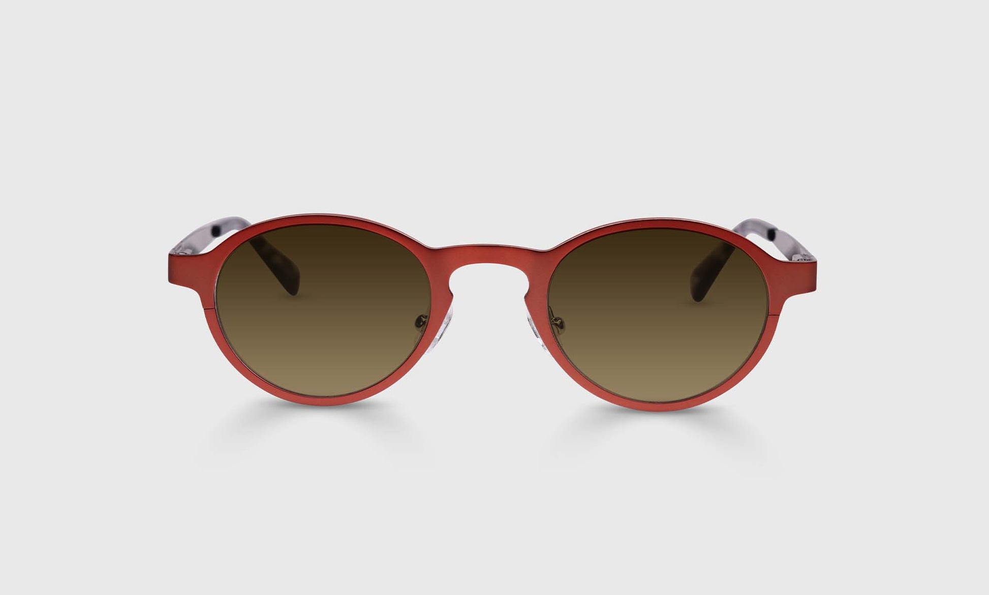 [76 - Satin Matte Burnt Orange Metal Front and Temples]