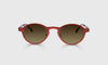 [76 - Satin Matte Burnt Orange Metal Front and Temples]