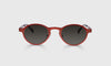 [76 - Satin Matte Burnt Orange Metal Front and Temples]