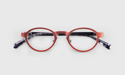 76 - Satin Matte Burnt Orange Metal Front and Temples