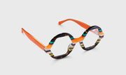 76 - Apricot Multi-Stripe Front and Temples